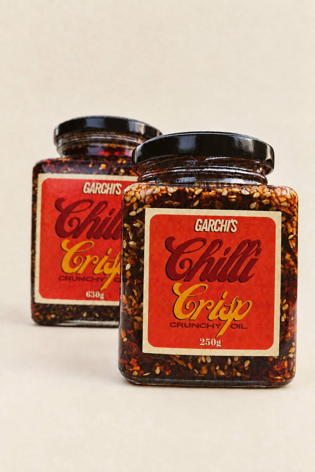 Front jar 250g and back jar 630g